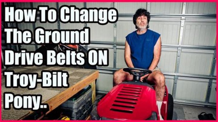 How do you change the belt on a Troy Bilt Pony?