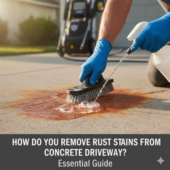 How do you remove soda stains from concrete?