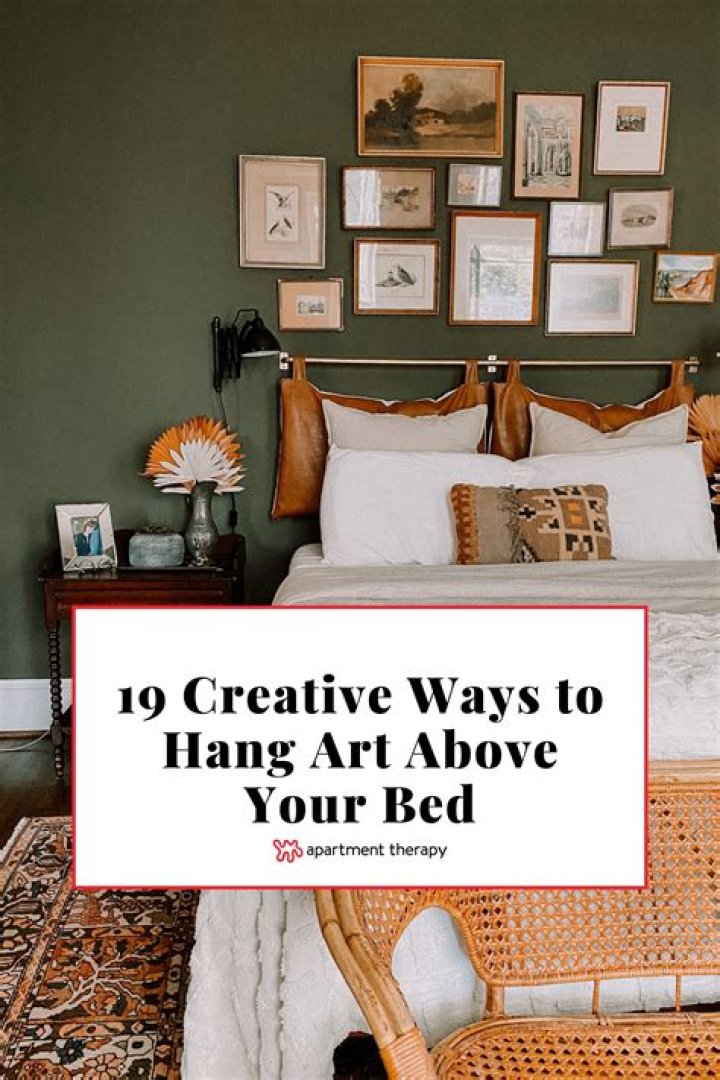 Is it safe to hang pictures above a bed?