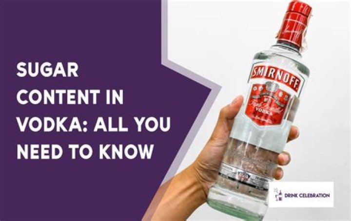 Is vodka sugar free?